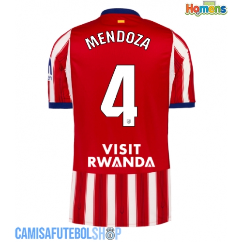 Camisa de time de futebol Atletico Madrid Rodrigo Mendoza #4 Replicas 1º Equipamento 2026-27 Manga Curta